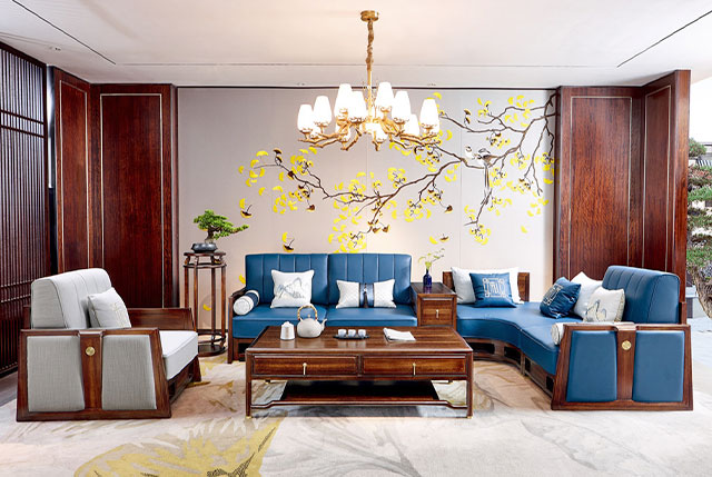 新中式轉角沙發TM9911